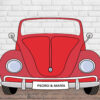 Photocall Coche Rojo Personalizado