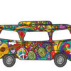 Photocall Furgoneta Hippie Multicolor Diseño