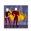Photocall superheroes capa amarilla diseño