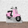 Photocall Moto Vespa Rosa