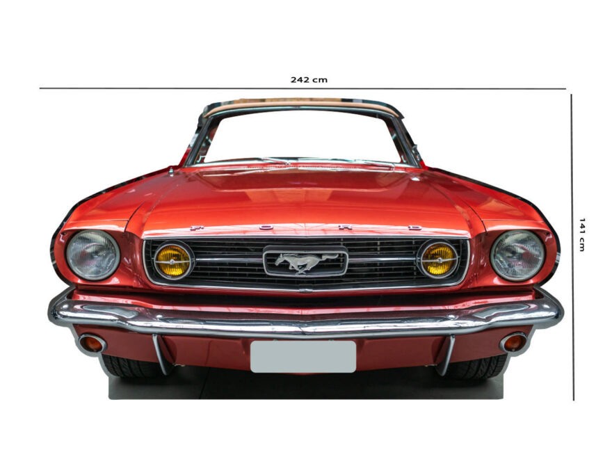 Photocall Ford Mustang Rojo medidas