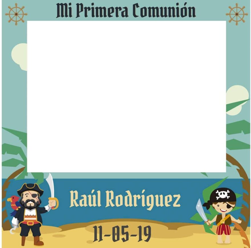 Photocall comunión Piratas