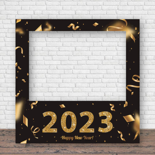 Photocall Happy New Year 2023 Negro