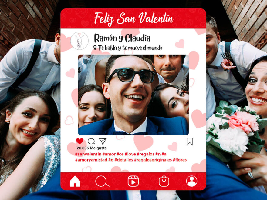 Photocall San Valentín Corazones + Cartel