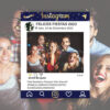 Photocall Instagram felices fiestas fondo azul