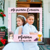 Oedim Photocall Comunión Niña Rosa + Cartel Personalizado