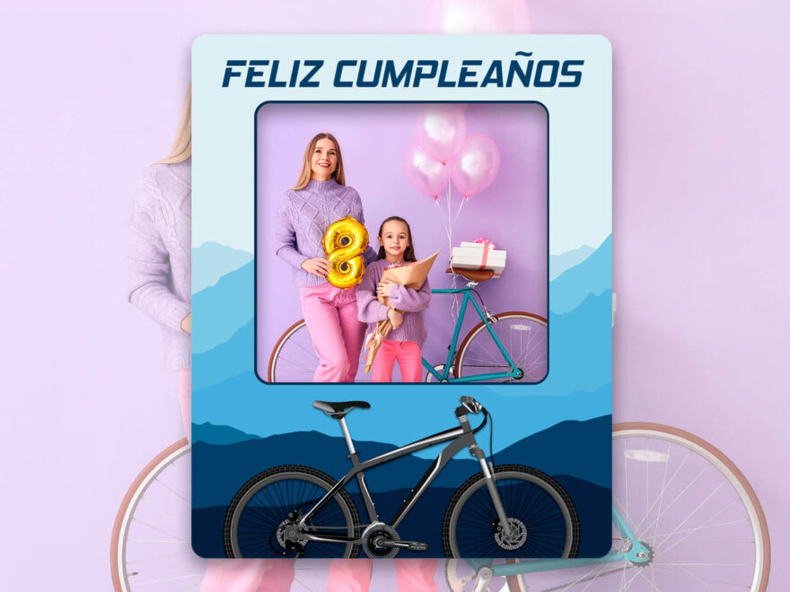 Photocall Cumpleaños Ciclismo